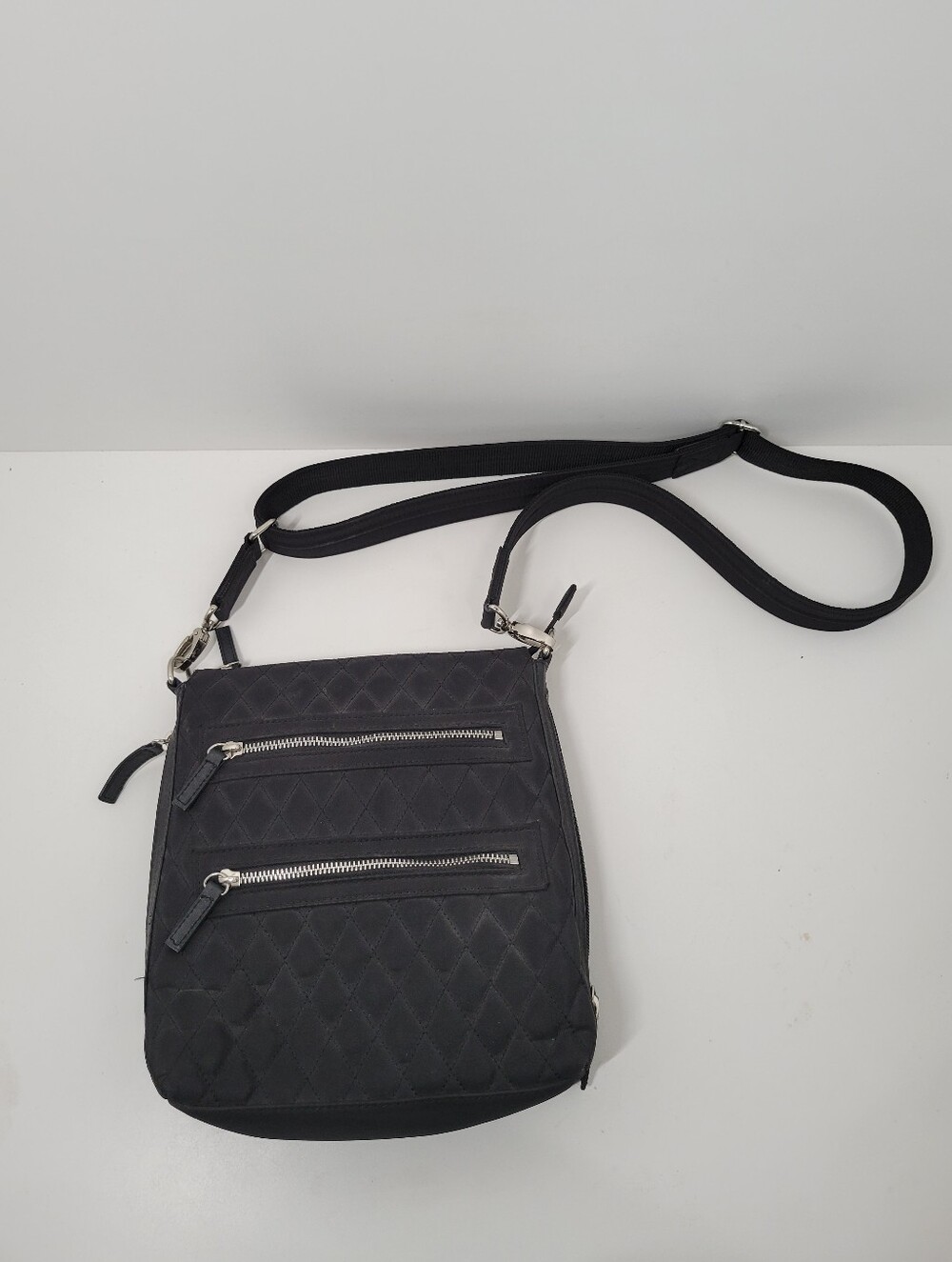 Gun Tote'n Mamas Black Quilted Concealed Carry Adjustable Crossbody Purse Bag